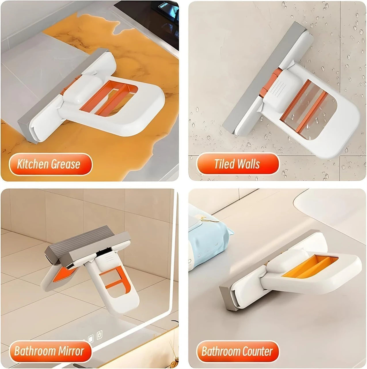 Homvora Foldable Mini Self-Squeeze Sponge Mop