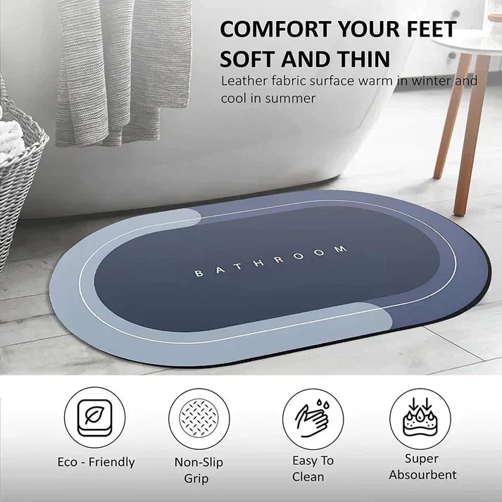 Homvora Premium Non-Slip Quick Dry Bath Mat Buy1 Get1 Free