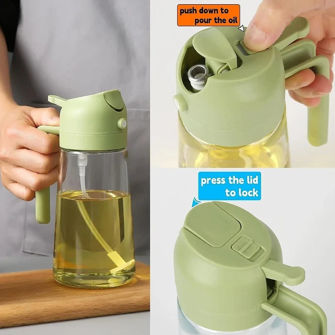 Homvora Sprayable And Pourable Hard Plastic Oil Bottle