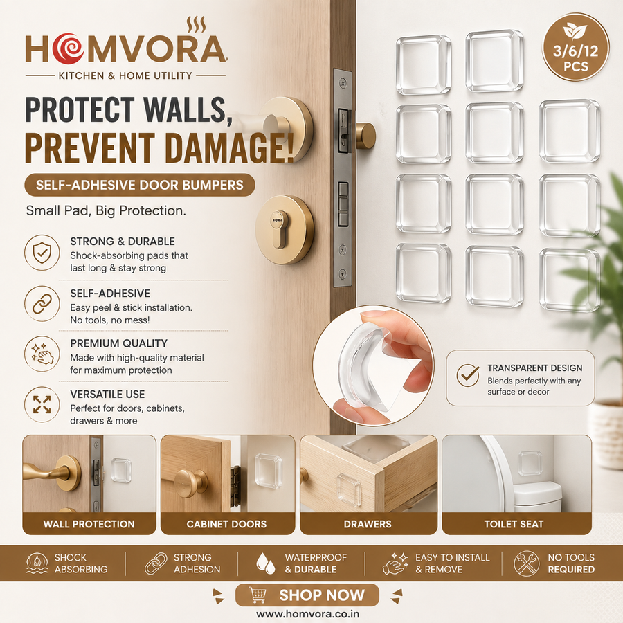 Homvora Anti Collision Wall Protectors Pack of 6 Pieces