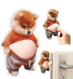 Cute Panda Shape Silent Door Stopper - Pack of 4